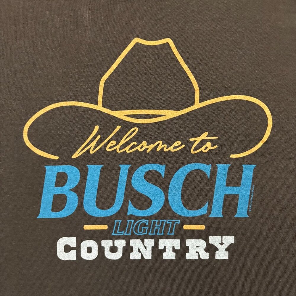 Busch Light “Welcome to Busch Light Country” Graphic T-Shirt Size Extra Large - Picture 2 of 4